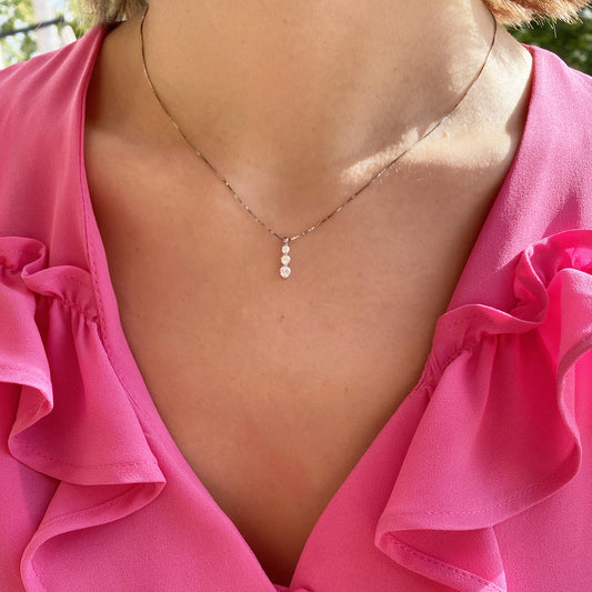 Collana Luce in Oro Vero e Zirconi - Facco Gioiello