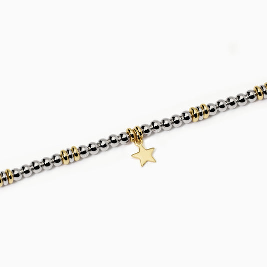 Mabina Bracciale in argento placcato oro con stella Little Mix
