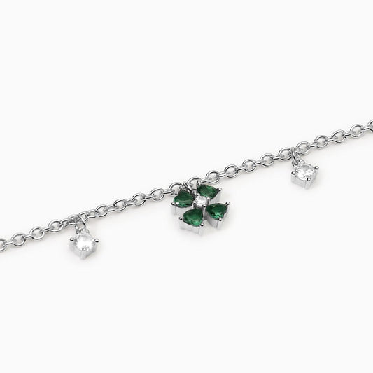 Mabina Bracciale in argento con quadrifoglio Cercami