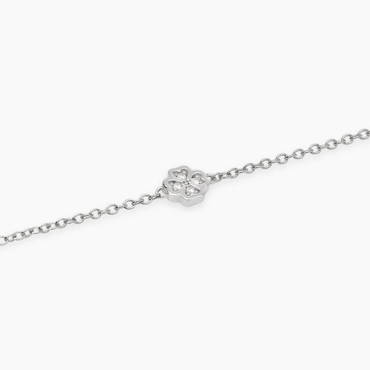 Mabina Bracciale con quadrifoglio in diamanti lab-grown My Diamond