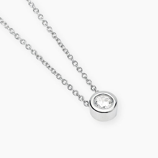 Mabina Girocollo punto luce con diamante lab-grown MY DIAMOND