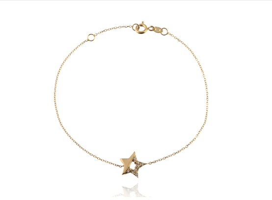 Bracciale Stella in Oro Vero e Zirconi - Facco Gioielli