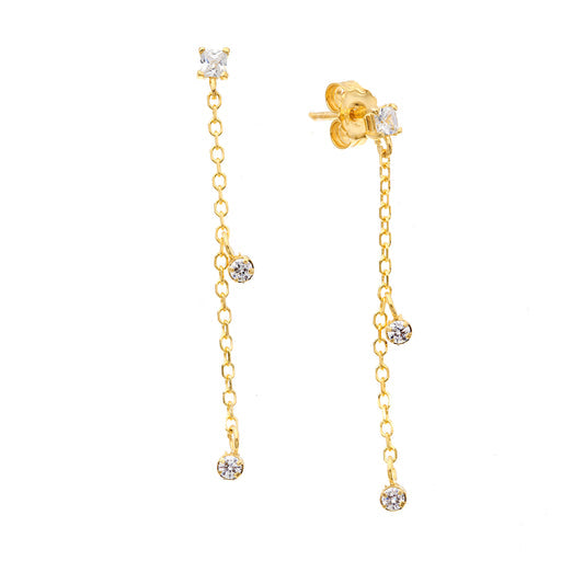 Orecchini Luce in Oro Vero e Zirconi - Facco Gioielli