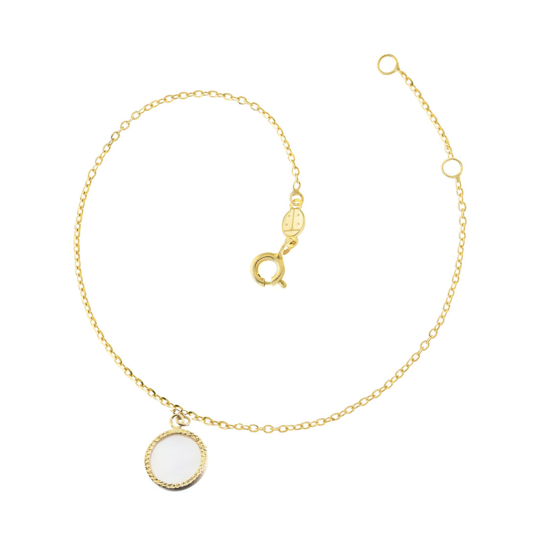 Bracciale Cerchio in Oro Vero e Madreperla - Facco Gioielli