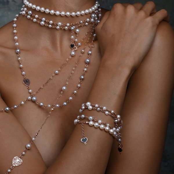 Maman Et Sophie BRACCIALE PERLE
