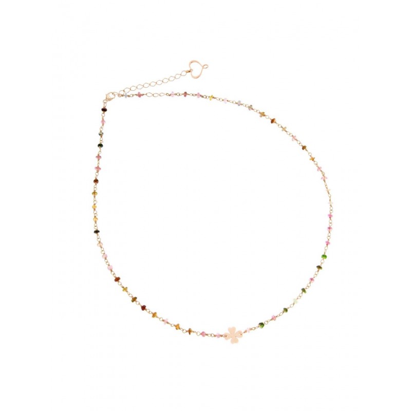 Maman Et Sophie ROSARIO TORMALINA MULTICOLOR E QUADRIFOGLIO