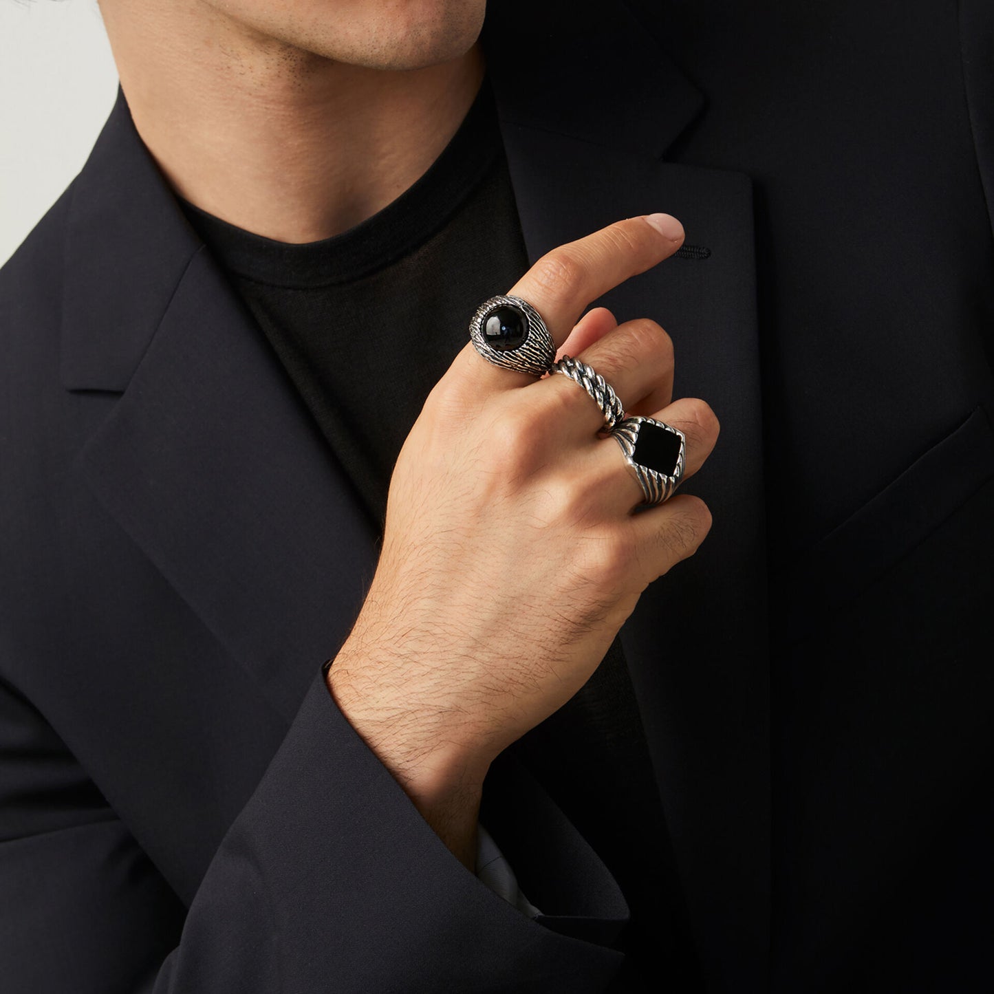 Giovanni Raspini Anello Rigato Onice 11316