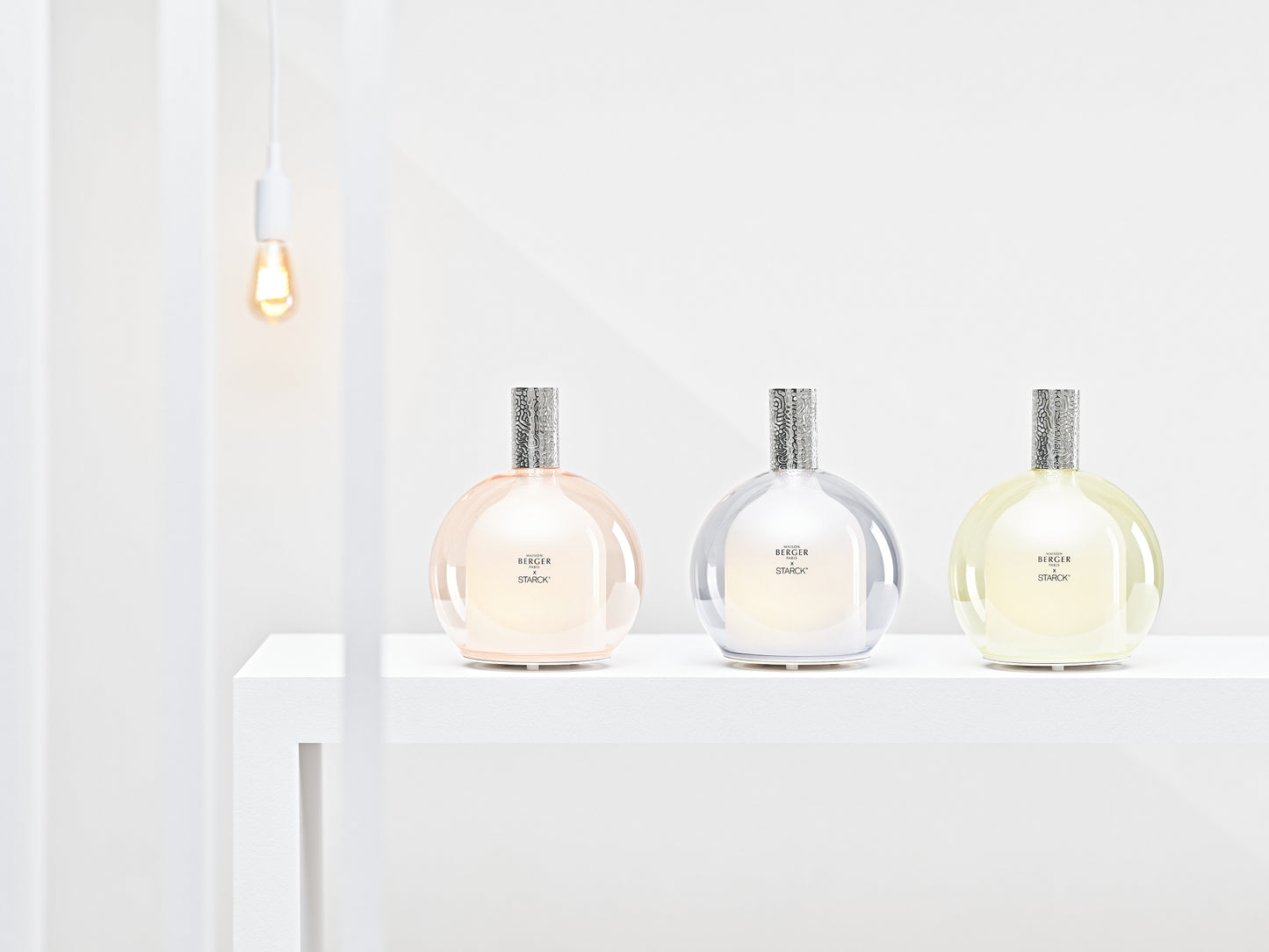 Maison Berger - Diffusore Elettrico STARCK con Ricarica da 475ml Peau de Soie - Rosa MB-007020