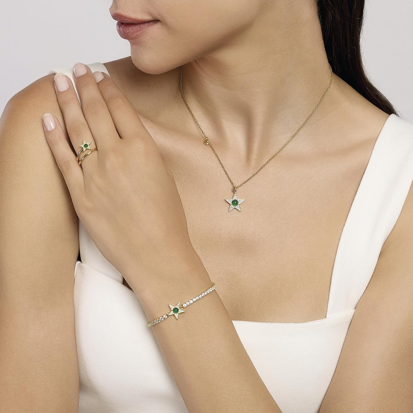 Mabina Bracciali Stella Dorato e Agata Sintetica STARLET