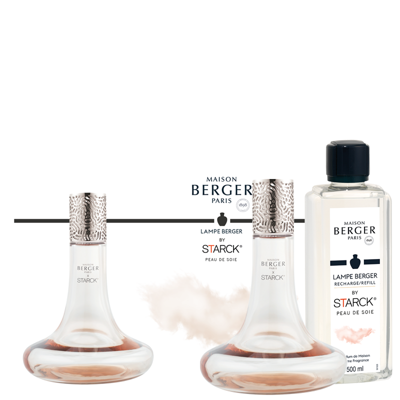 Lampe Berger - Cofanetto X STARCK con 500 ml Peau de Soie - Rosa MB-4741