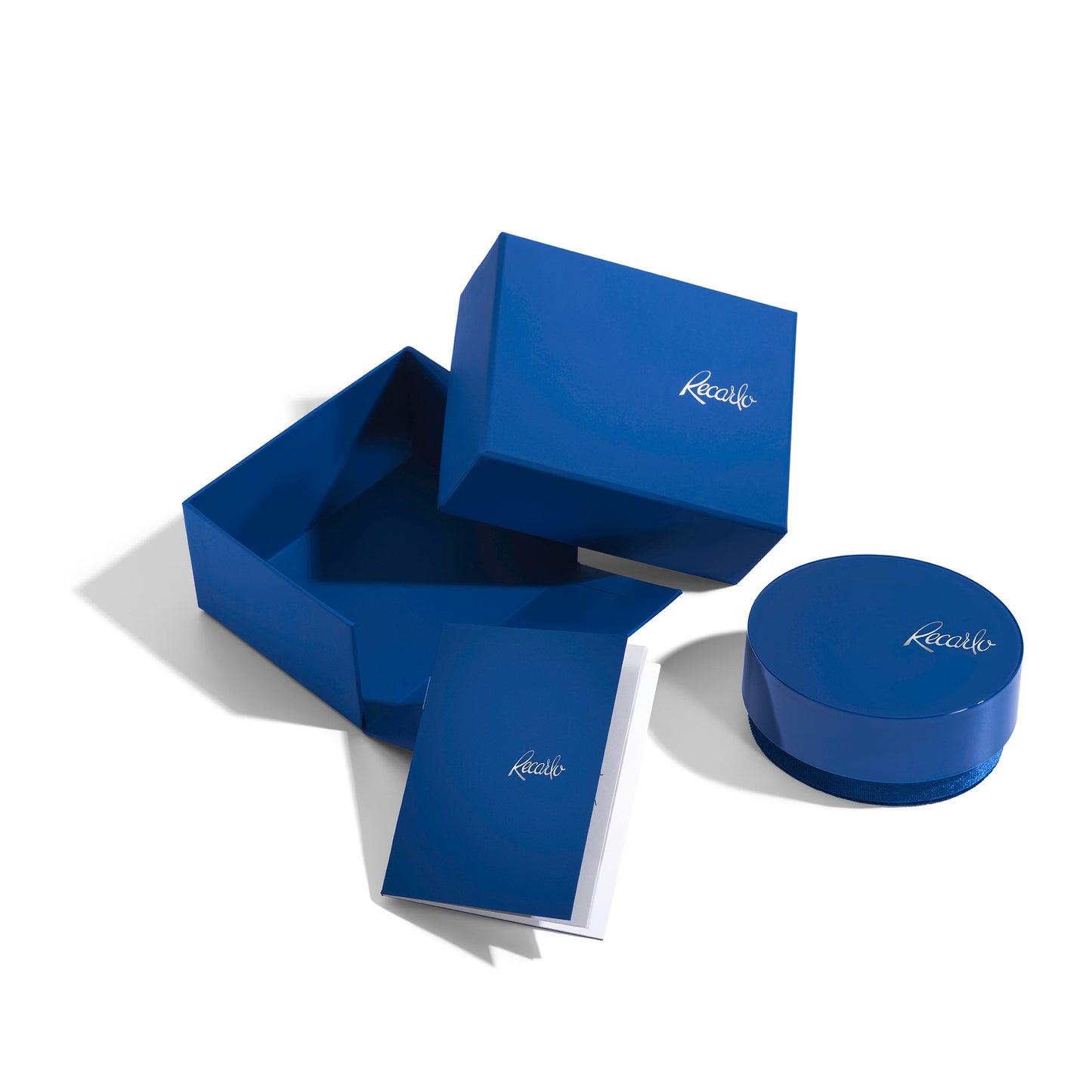 Recarlo Anniversary Solitario in linea taglio cuore Sunset Gold