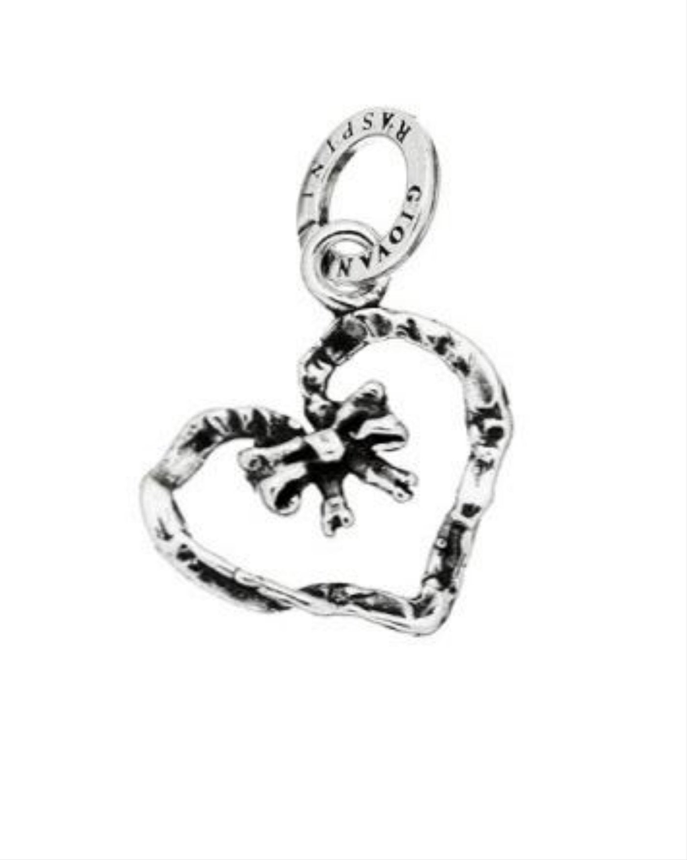 Giovanni Raspini Charm Cuore Piccolo con Fiocco 9464