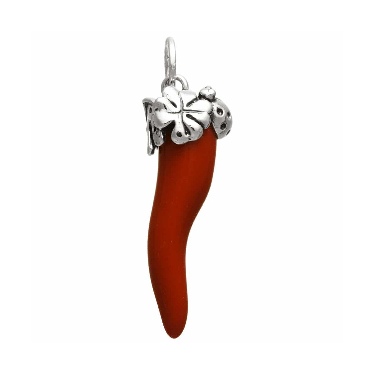 Giovanni Raspini Charm Cornetto Rosso Grande Quadrifoglio 10986