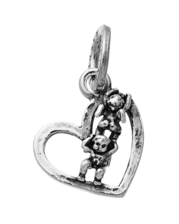 Giovanni Raspini Charm Cuore con Acrobati Piccolo 11090