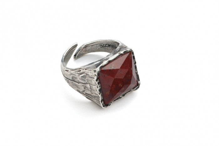 Antracite Anello Re rosso