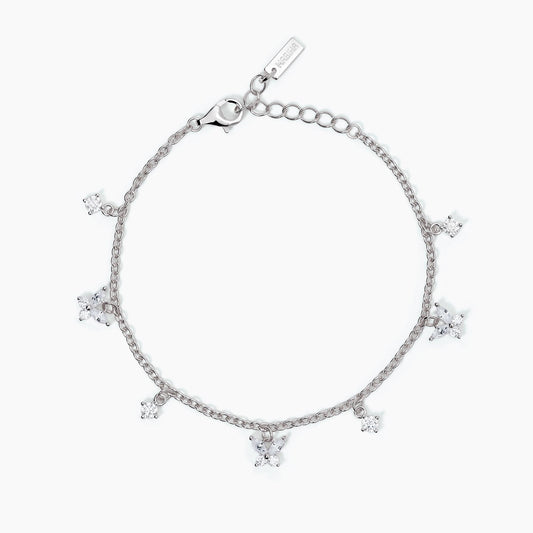 Mabina Bracciale con charm bianchi SECRET GARDEN