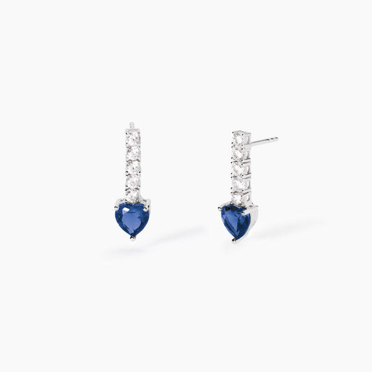 Mabina Orecchini con zirconi e zaffiri sintetici Tennis Club