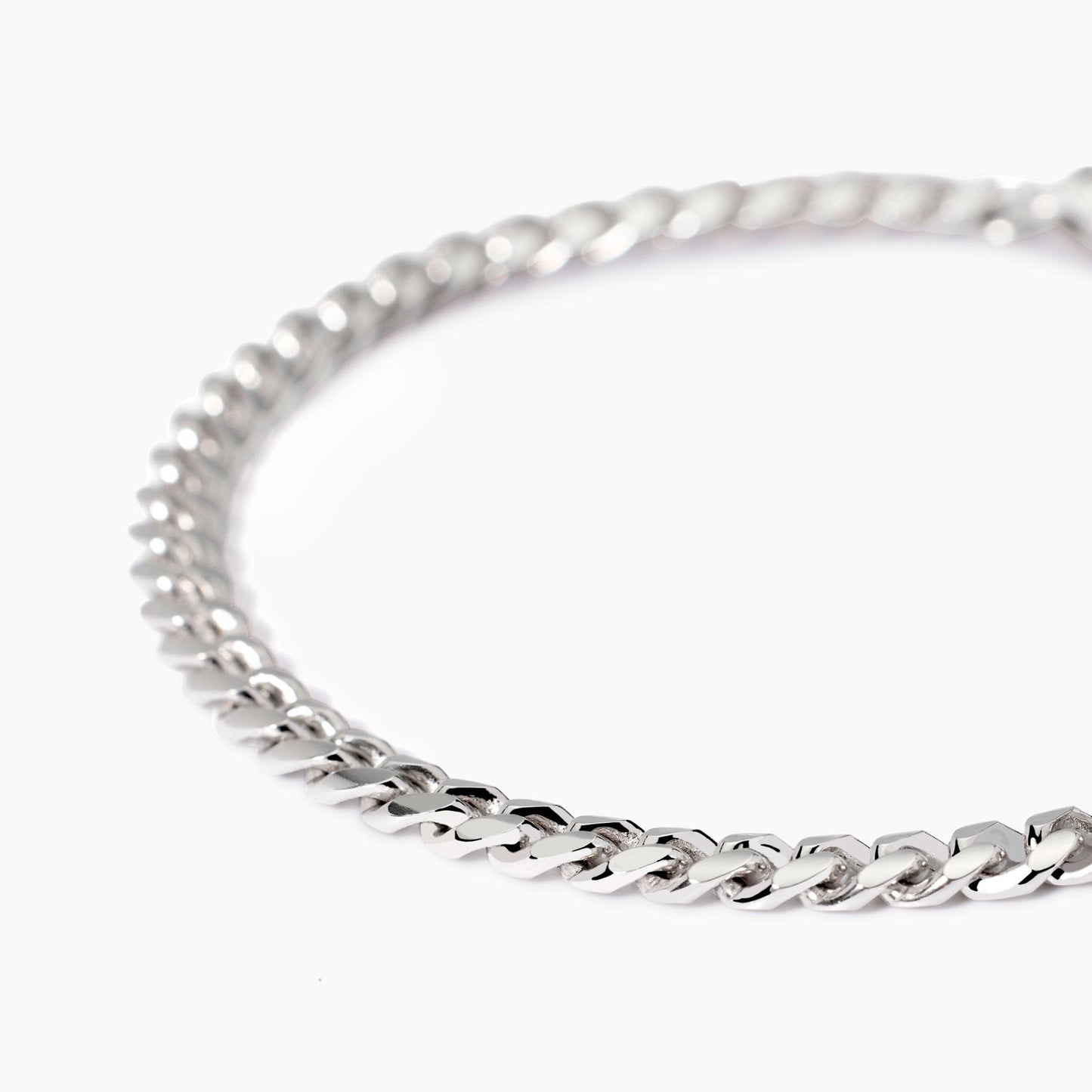 Mabina Bracciale da uomo con catena groumette diamantata Denim