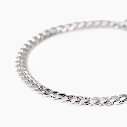 Mabina Bracciale da uomo con catena groumette diamantata Denim