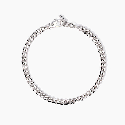 Mabina Bracciale da uomo con catena groumette diamantata Denim