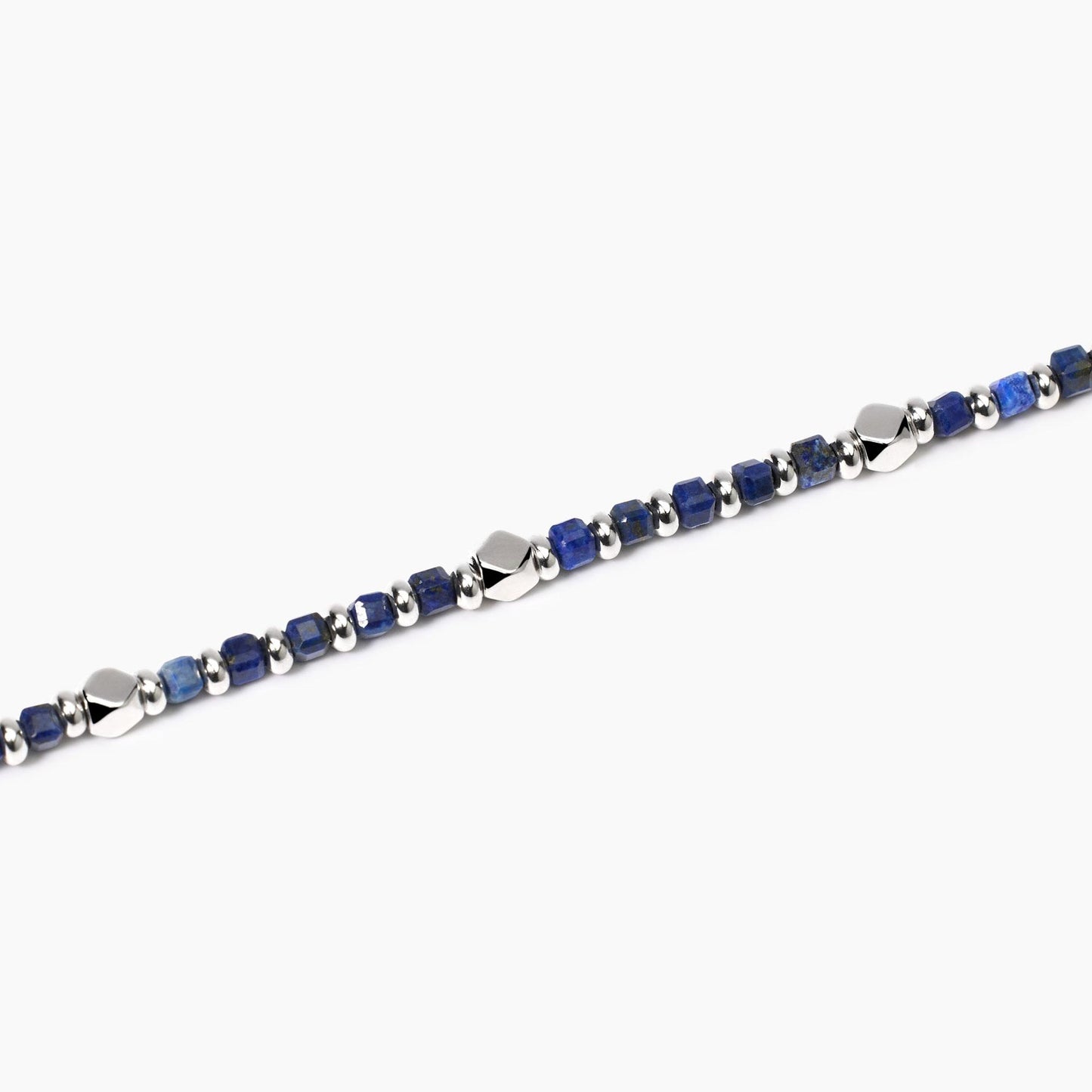 Mabina Bracciale da uomo in argento con sodalite blu California