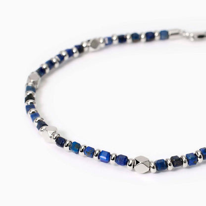 Mabina Bracciale da uomo in argento con sodalite blu California