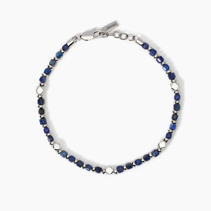 Mabina Bracciale da uomo in argento con sodalite blu California
