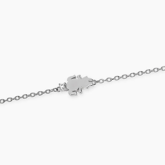 Mabina Bracciale con simbolo bimba con diamante lab-grown My Diamond