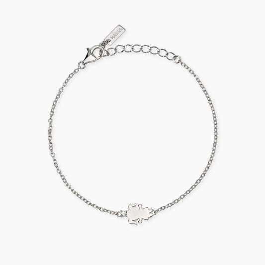 Mabina Bracciale con simbolo bimba con diamante lab-grown My Diamond