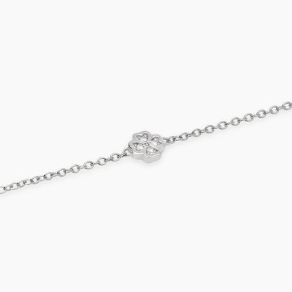 Mabina Bracciale con quadrifoglio in diamanti lab-grown My Diamond