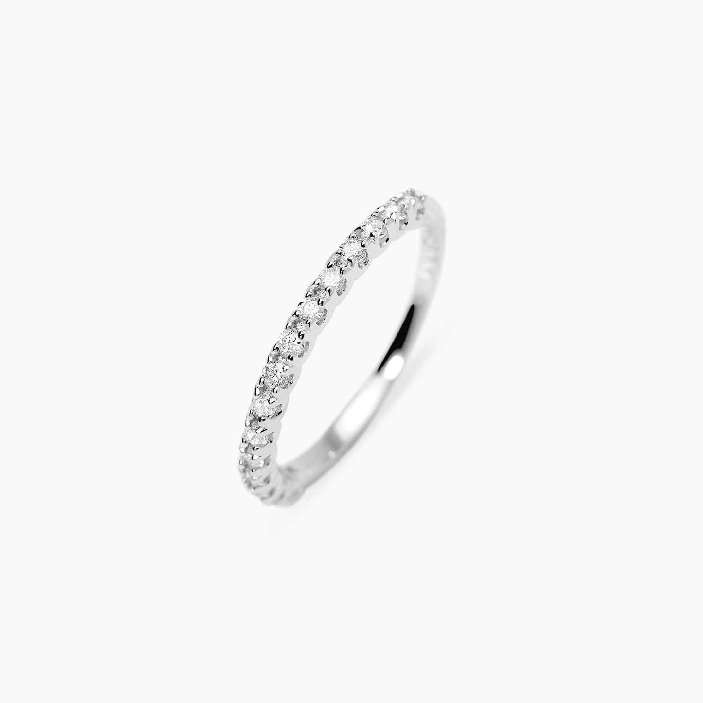 Mabina Anello mezza veretta con diamanti lab-grown 0,18 caratiMY DIAMOND