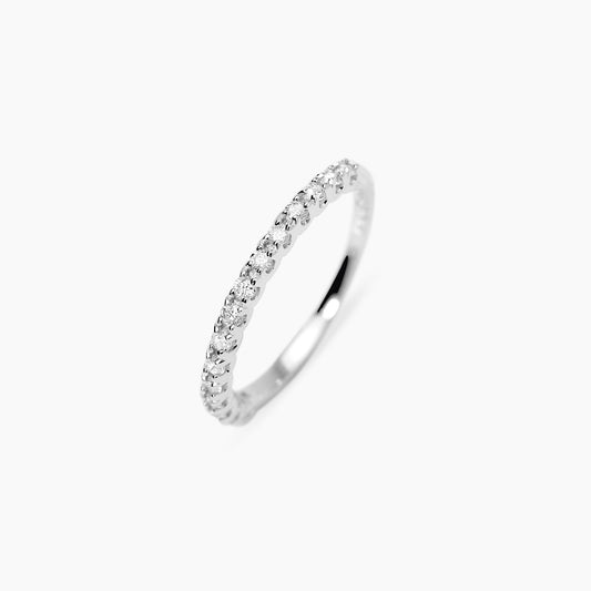 Mabina Anello mezza veretta con diamanti lab-grown 0,18 caratiMY DIAMOND