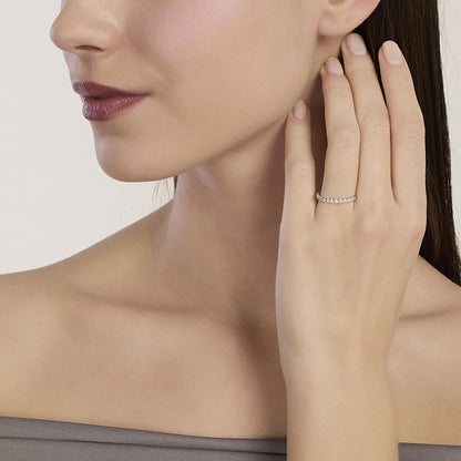Mabina Anello mezza veretta con diamanti lab-grown 0,18 caratiMY DIAMOND