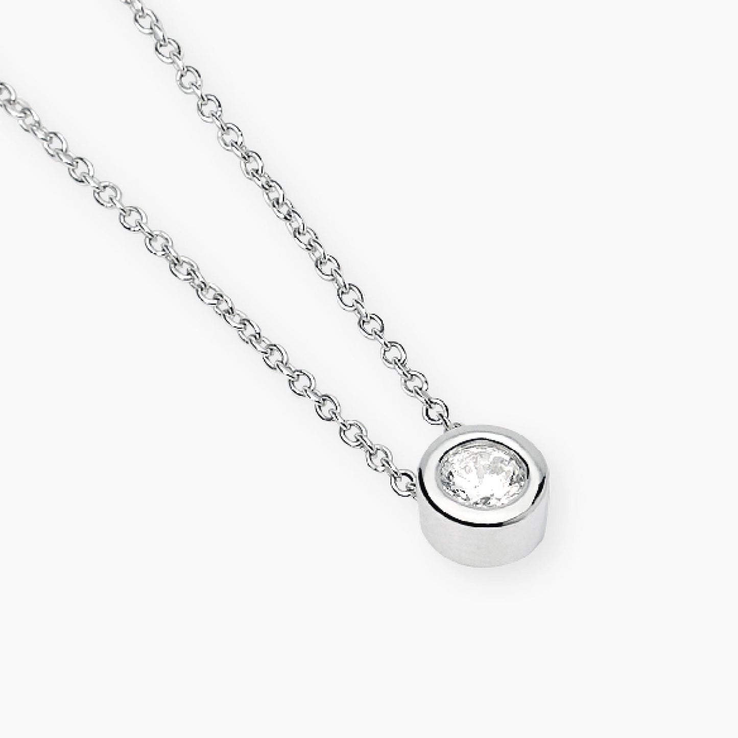Mabina Girocollo punto luce con diamante lab-grown MY DIAMOND