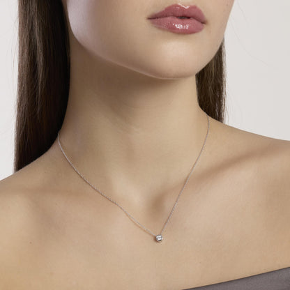Mabina Girocollo punto luce con diamante lab-grown MY DIAMOND