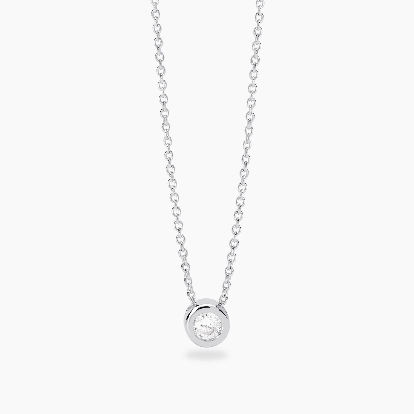Mabina Girocollo punto luce con diamante lab-grown MY DIAMOND
