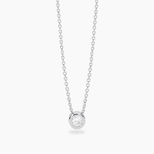 Mabina Girocollo punto luce con diamante lab-grown MY DIAMOND
