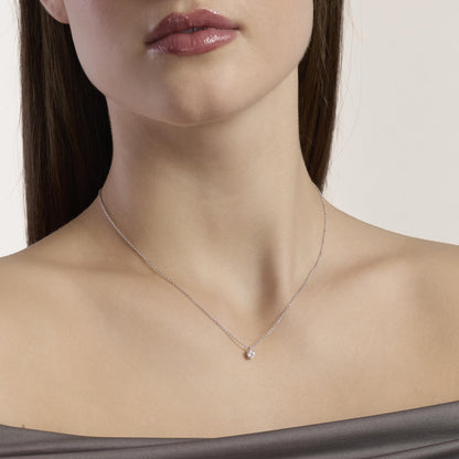 Mabina Girocollo punto luce con diamante lab-grown MY DIAMOND