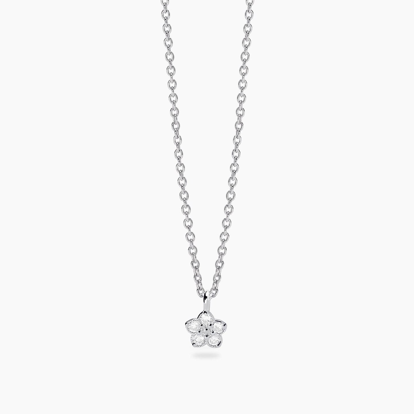 Mabina Girocollo con fiore in diamanti lab-grown MY DIAMOND