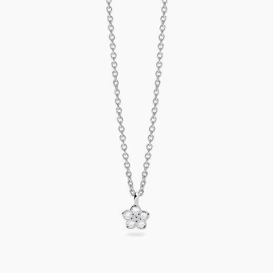 Mabina Girocollo con fiore in diamanti lab-grown MY DIAMOND