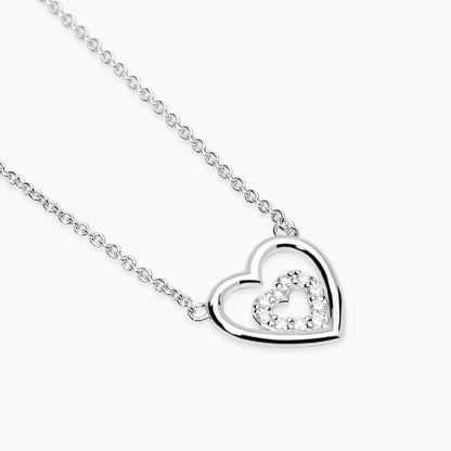 Mabina Girocollo con cuori e diamanti lab-grown  MY DIAMOND