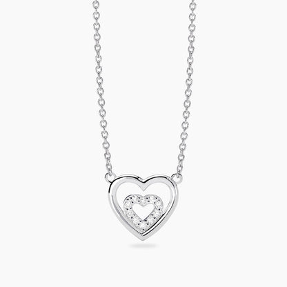 Mabina Girocollo con cuori e diamanti lab-grown  MY DIAMOND
