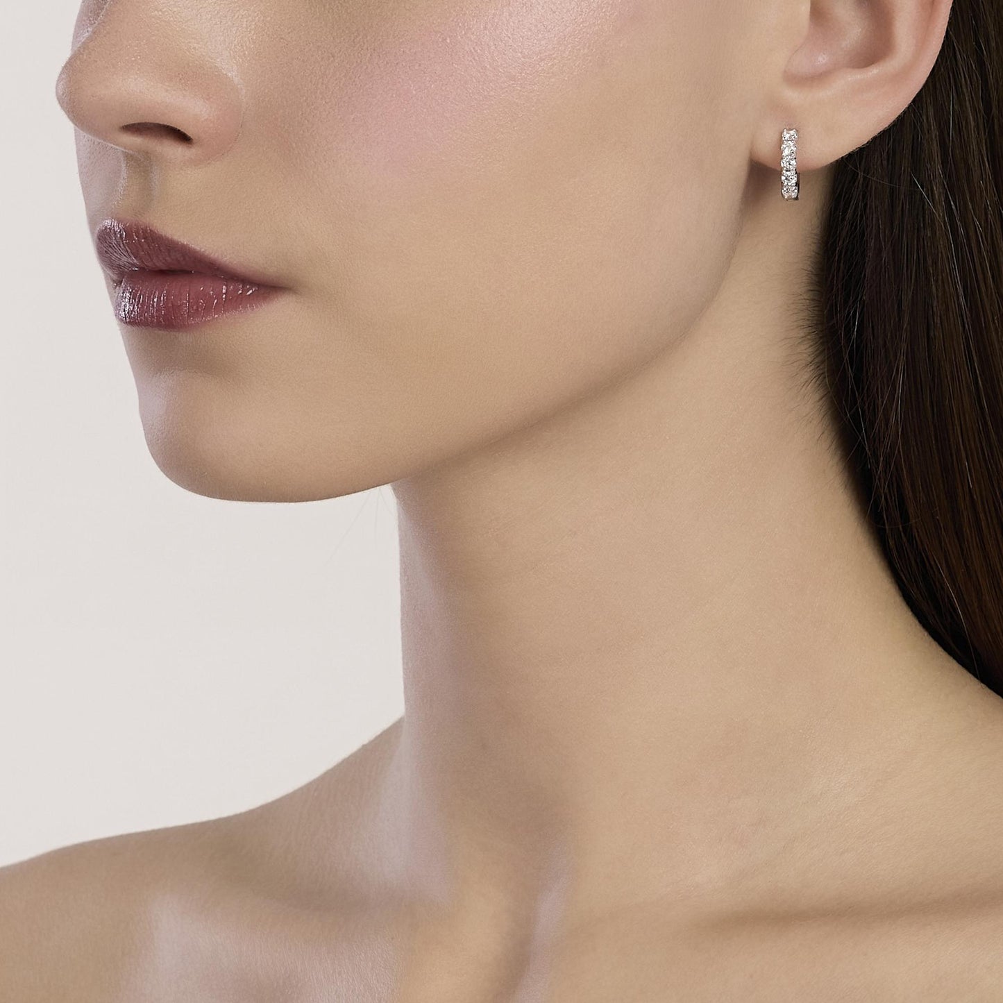 Mabina Orecchini a cerchio con diamanti lab-grown MY DIAMOND