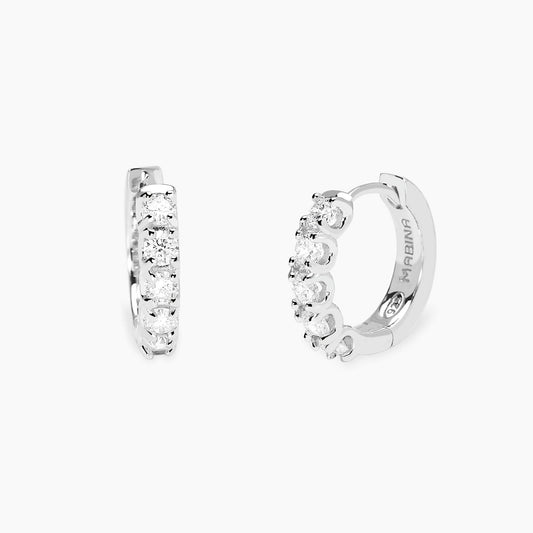 Mabina Orecchini a cerchio con diamanti lab-grown MY DIAMOND