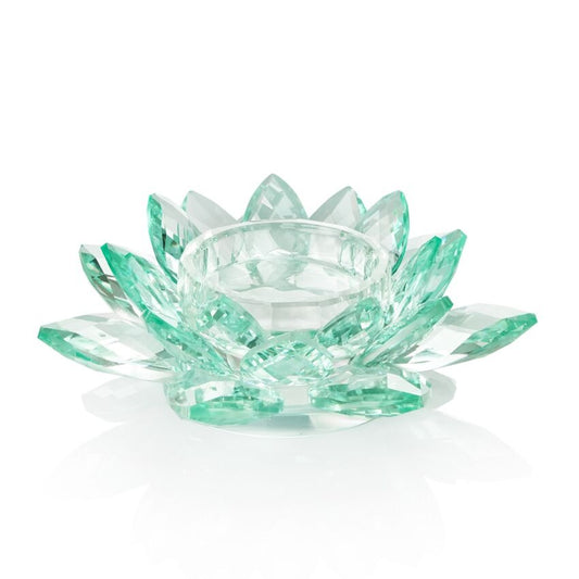 Ottaviani Portacandela "ninfea" acquamarina 800191T