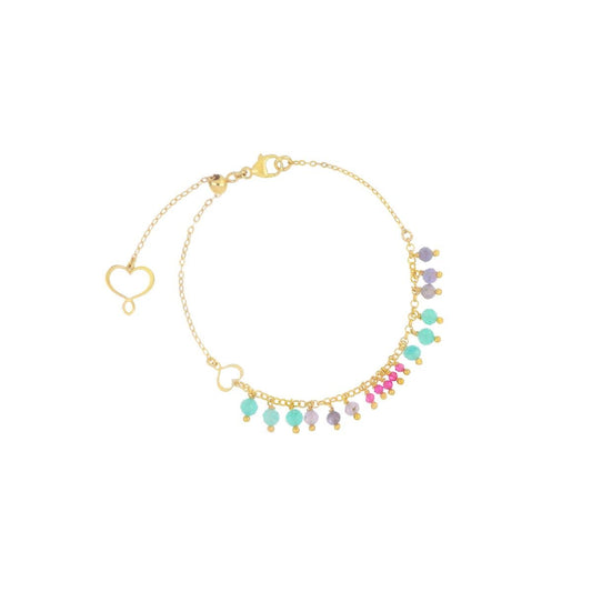 Maman Et Sophie BRACCIALE FRANGE AMAZZONITE TANZANITE E RUBELLITE