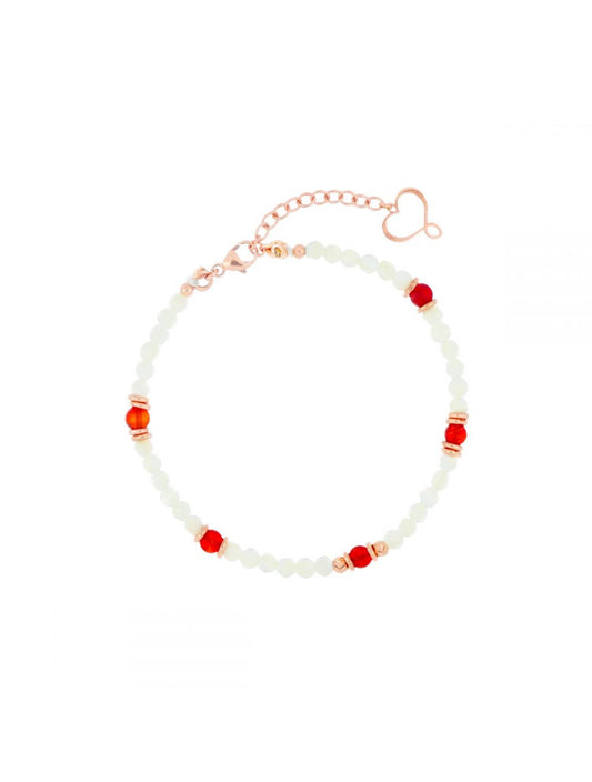 Maman Et Sophie BRACCIALE MIA AFRICA MADREPERLA E CORNIOLA