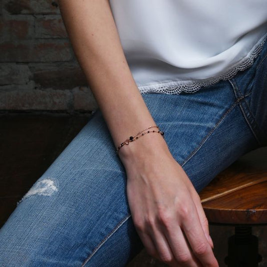 Maman Et Sophie BRACCIALE DOPPIO CUORICINI MAMAN E SPINELLI