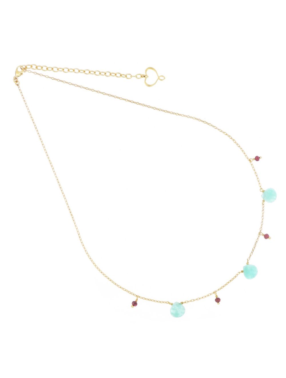 Maman Et Sophie GIROCOLLO GOCCE AMAZZONITE E GRANATO