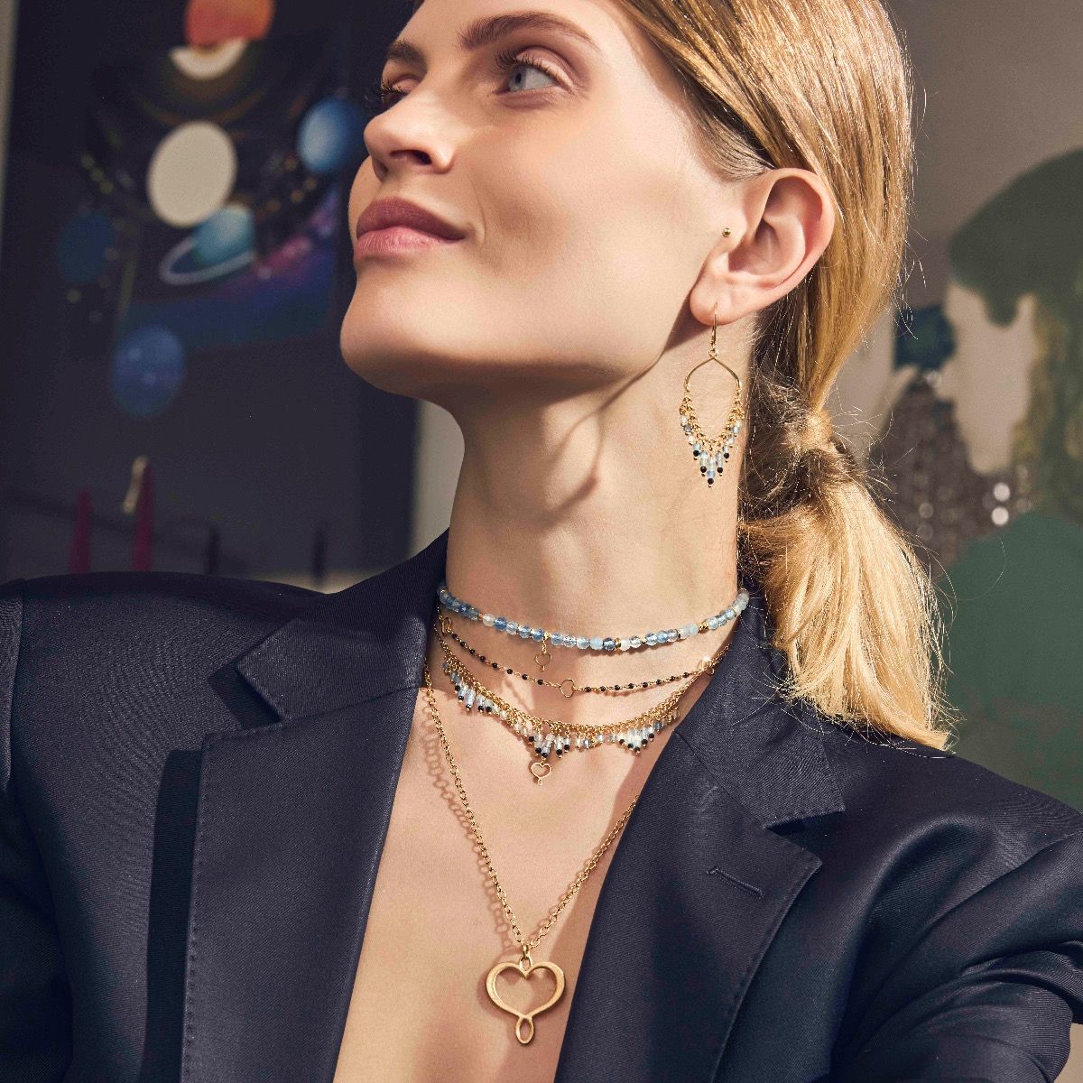 Maman Et Sophie GIROCOLLO FRANGE ACQUAMARINA RICCO